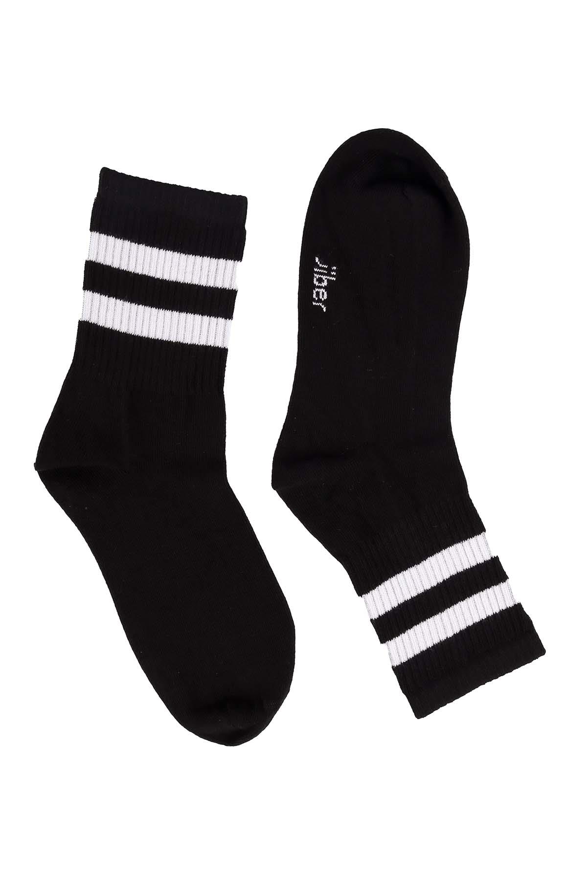 Kadın Tenis Sport Çorap Siyah  6670