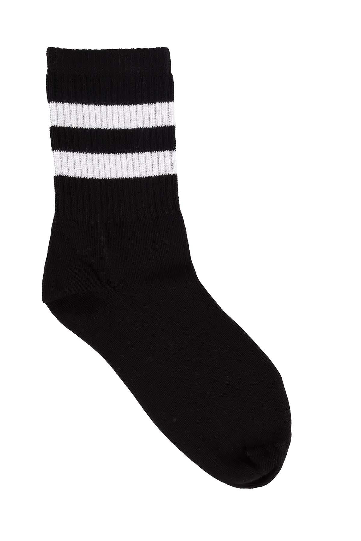 Kadın Tenis Sport Çorap Siyah  6670