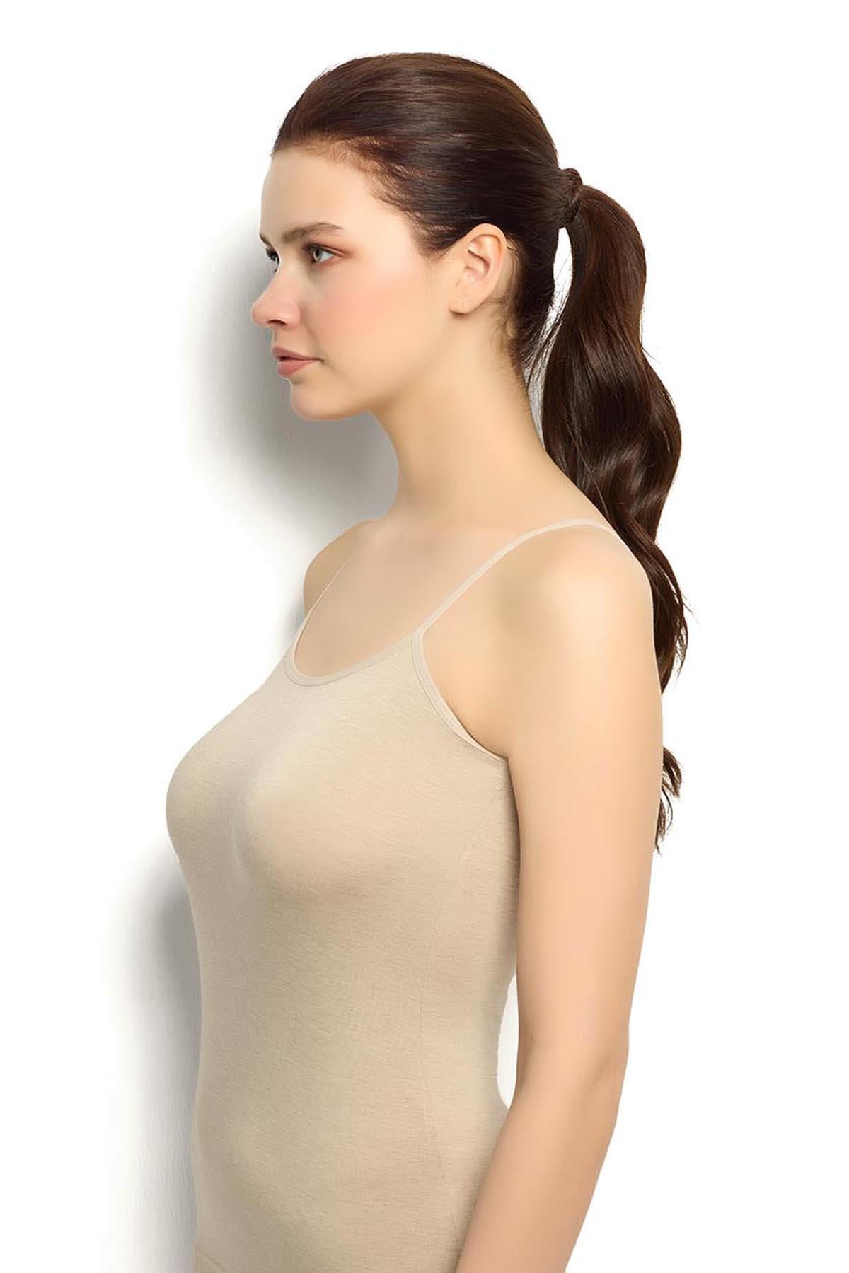 Kadın Vizon Bambu İp Askılı Atlet 668