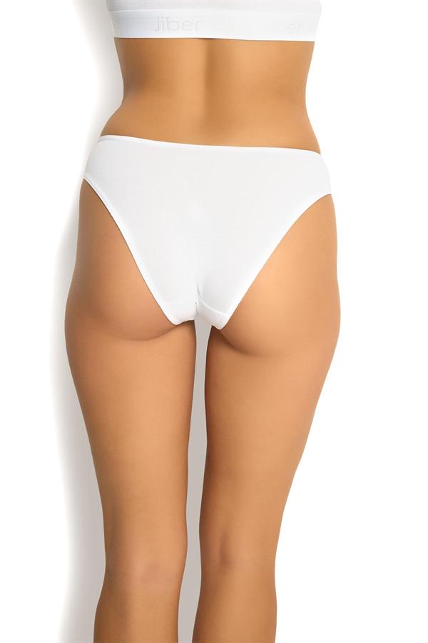 6LI KADIN BEYAZ PAMUKLU KÜLOT 655