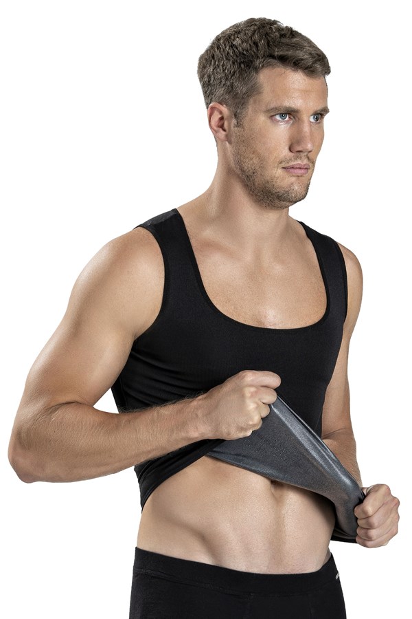 Erkek Siyah Termal Sauna Atlet 4002