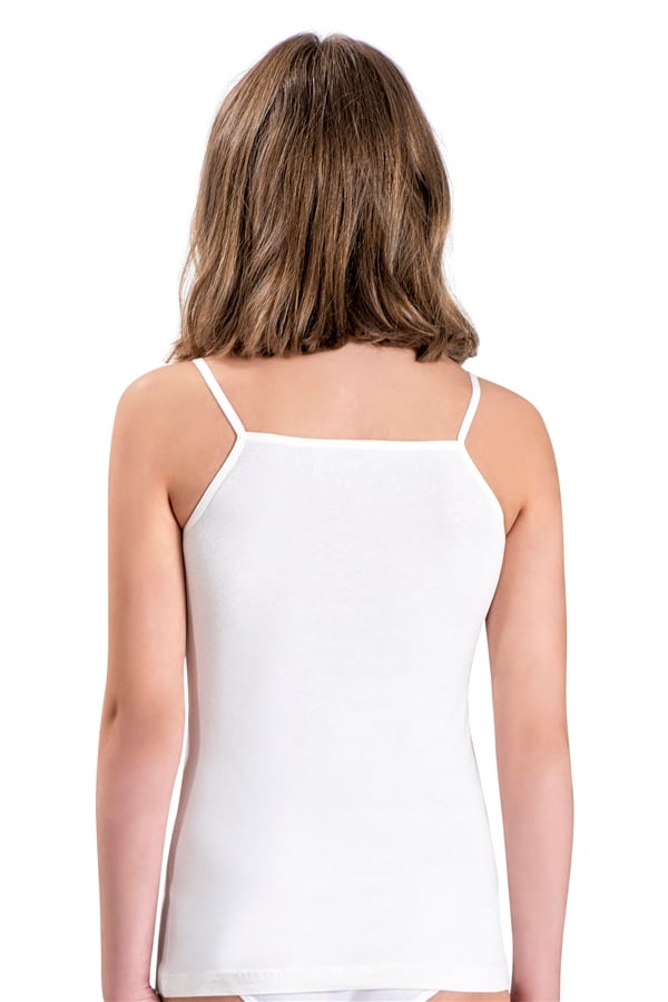 Kız çocuk Beyaz Pamuklu Atlet  803