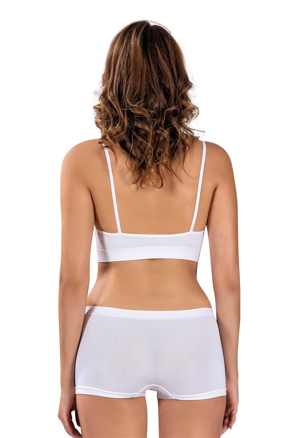 BEYAZ İP ASKILI BUSTİYER KORSE 4505