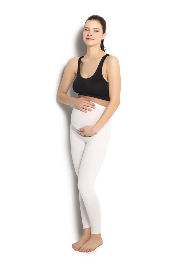 BEYAZ HAMİLE TAYT 665