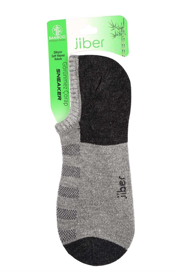Erkek 12li Karışık Renkler Bambu Sneaker Çorap 7052