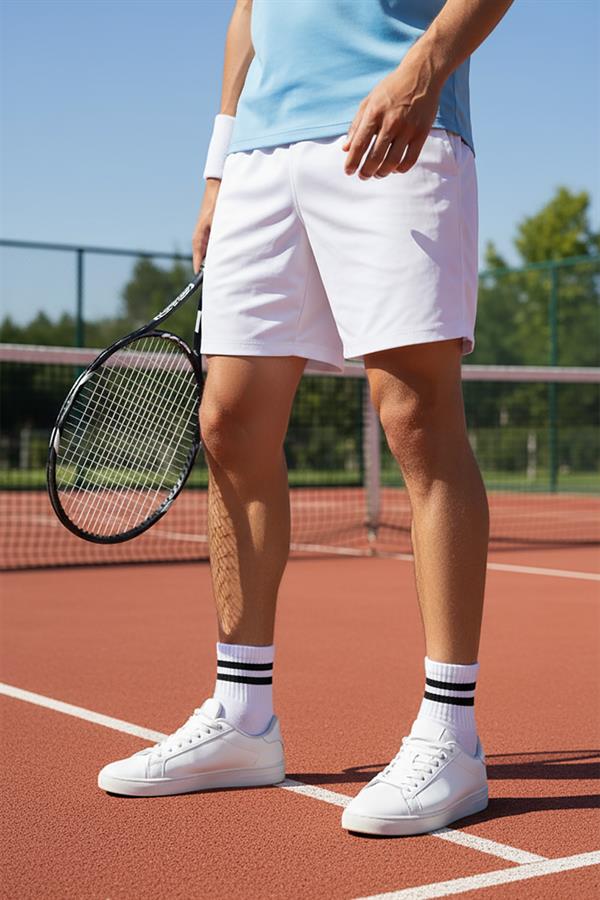 Erkek 12li Asorti Pamuklu Kısa Tenis Çorap 6053 Asorti  JBR6053.0000012