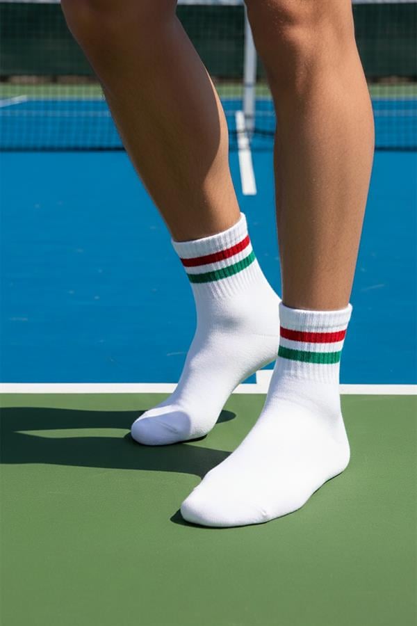 Erkek 12'li Asorti Pamuklu Kısa Tenis Çorap 6053