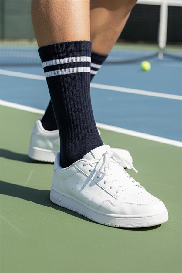 Erkek 12li Asorti Pamuklu Uzun Tenis Çorap 6052 Asorti  JBR6052.0000012