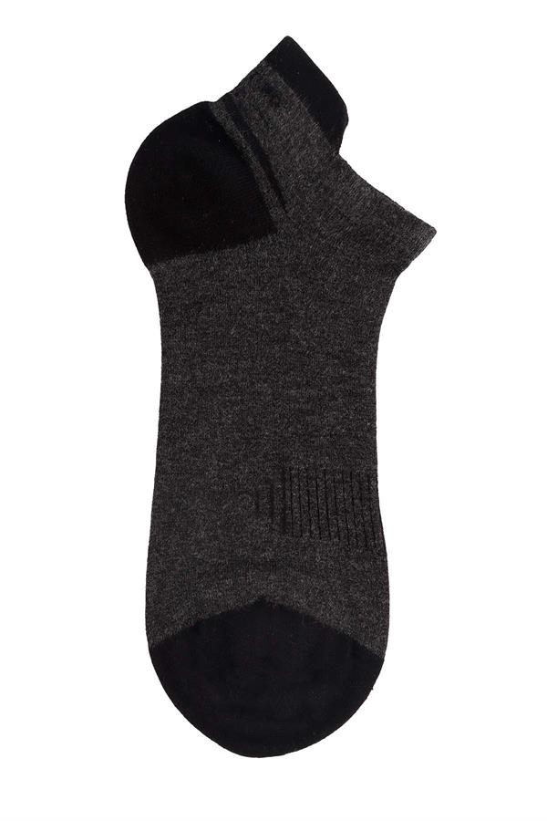 Erkek 12li Bambu Patik Çorap 6763 Antrasit  JBR6763.0000012
