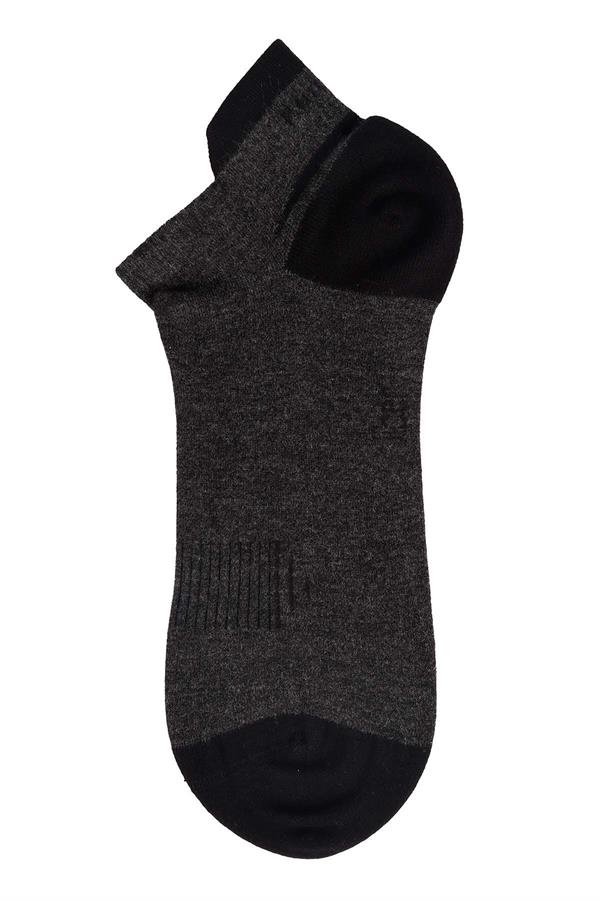 Erkek 12li Bambu Patik Çorap 6763 Antrasit  JBR6763.0000012