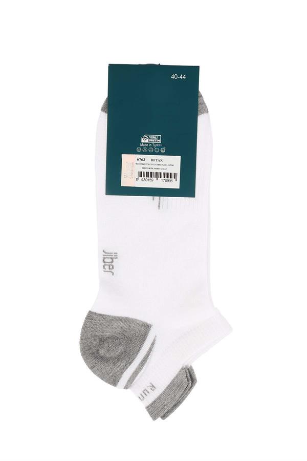 Erkek 12li Bambu Patik Çorap 6763 BEYAZ  JBR6763.0000012