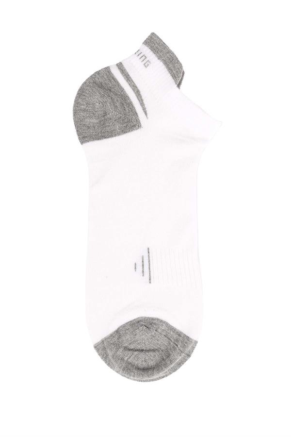 Erkek 12li Bambu Patik Çorap 6763 BEYAZ  JBR6763.0000012