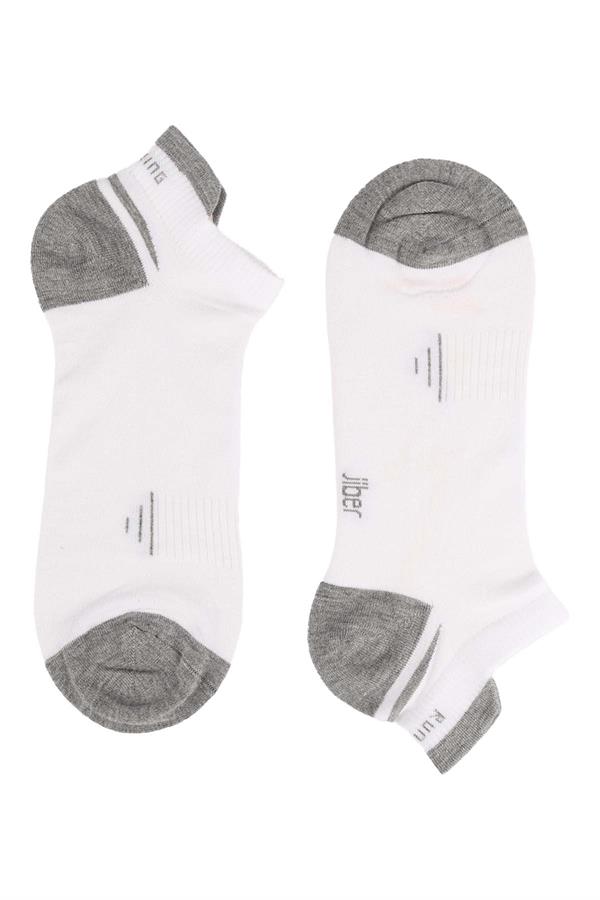 Erkek 12li Bambu Patik Çorap 6763 BEYAZ  JBR6763.0000012