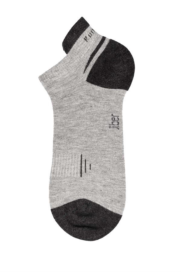 Erkek 12li Bambu Patik Çorap 6763 GRİMELANJ  JBR6763.0000012