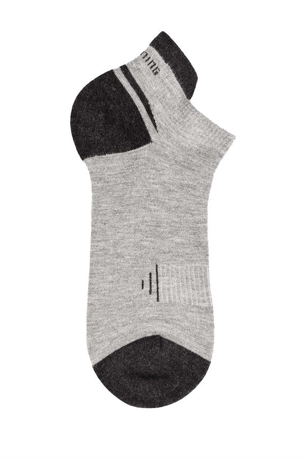 Erkek 12li Bambu Patik Çorap 6763 GRİMELANJ  JBR6763.0000012