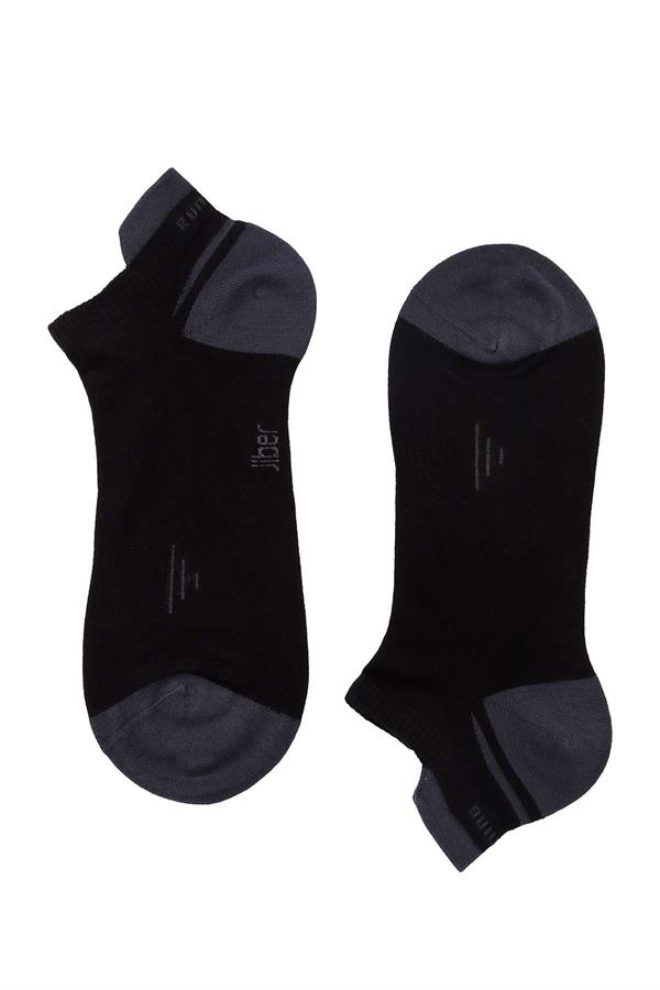 Erkek 12li Bambu Patik Çorap 6763 SİYAH  JBR6763.0000012