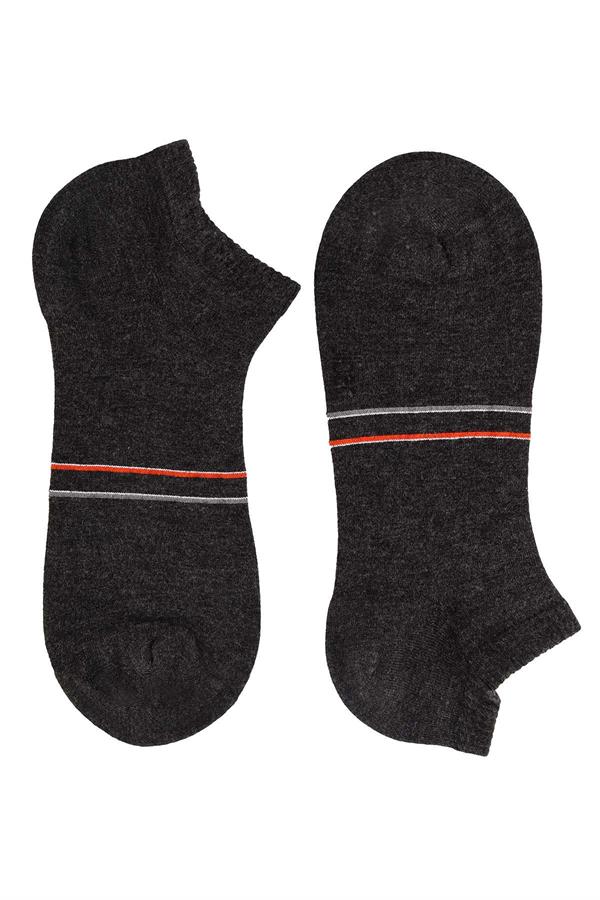 Erkek 12li Bambu Patik Çorap 6764 Antrasit  JBR6764.0000012