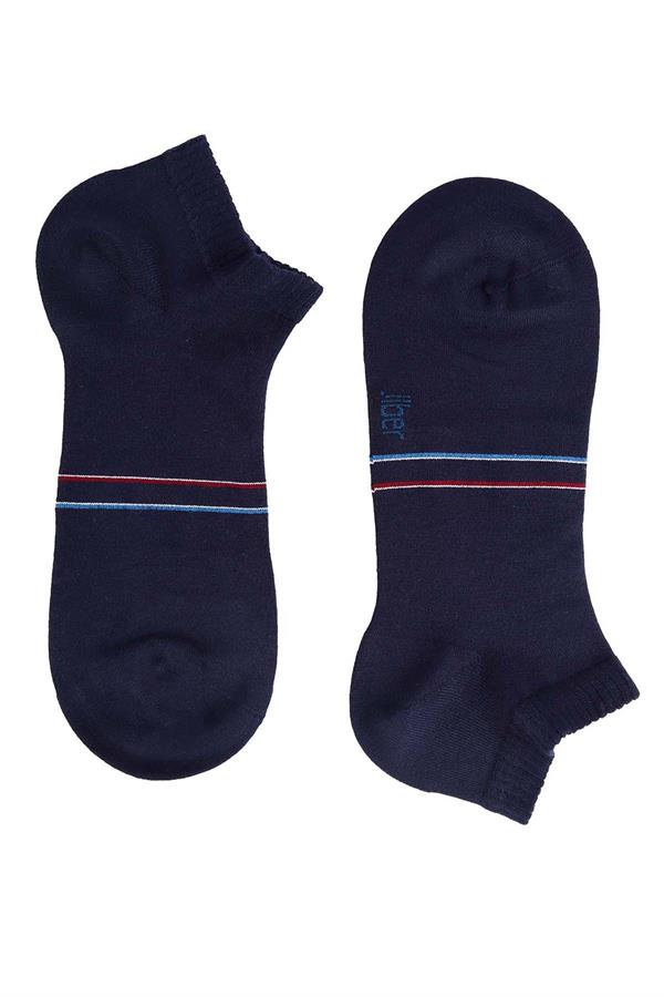 Erkek 12li Bambu Patik Çorap 6764 Lacivert  JBR6764.0000012