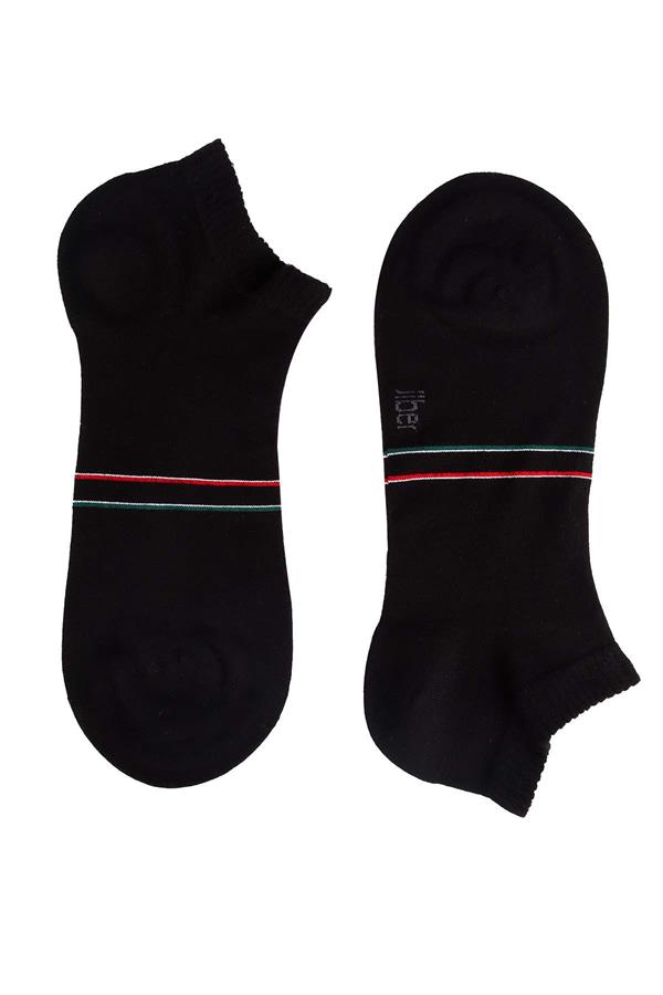 Erkek 12li Bambu Patik Çorap 6764 SİYAH  JBR6764.0000012