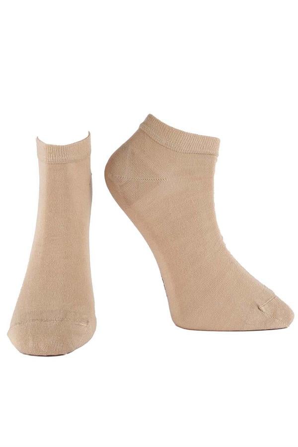 Erkek 12li Bambu Patik Çorap 6750 Bej  JBR6750.0012