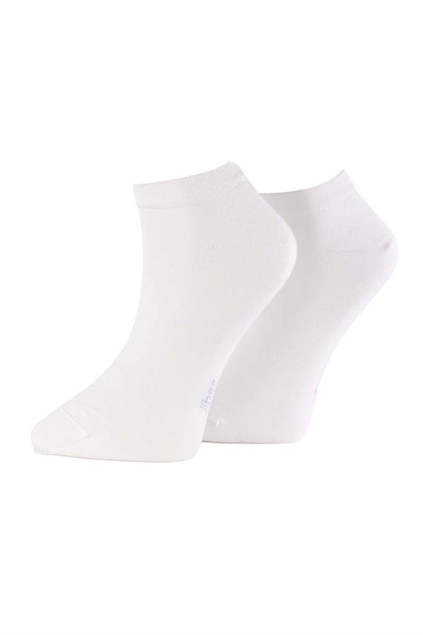 Erkek 12li Bambu Patik Çorap 6750 BEYAZ  JBR6750.0012