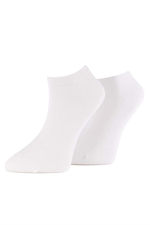 Erkek 12li Modal Patik Çorap 6100 BEYAZ  JBR6100.0012