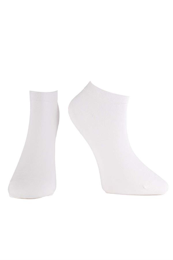 Erkek 12li Modal Patik Çorap 6100 BEYAZ  JBR6100.0012