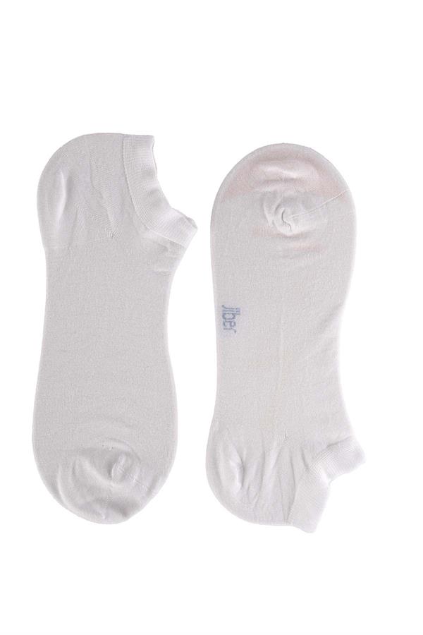 Erkek 12li Modal Patik Çorap 6100 BEYAZ  JBR6100.0012