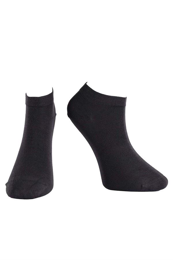 Erkek 12li Modal Patik Çorap 6100 Füme  JBR6100.0012