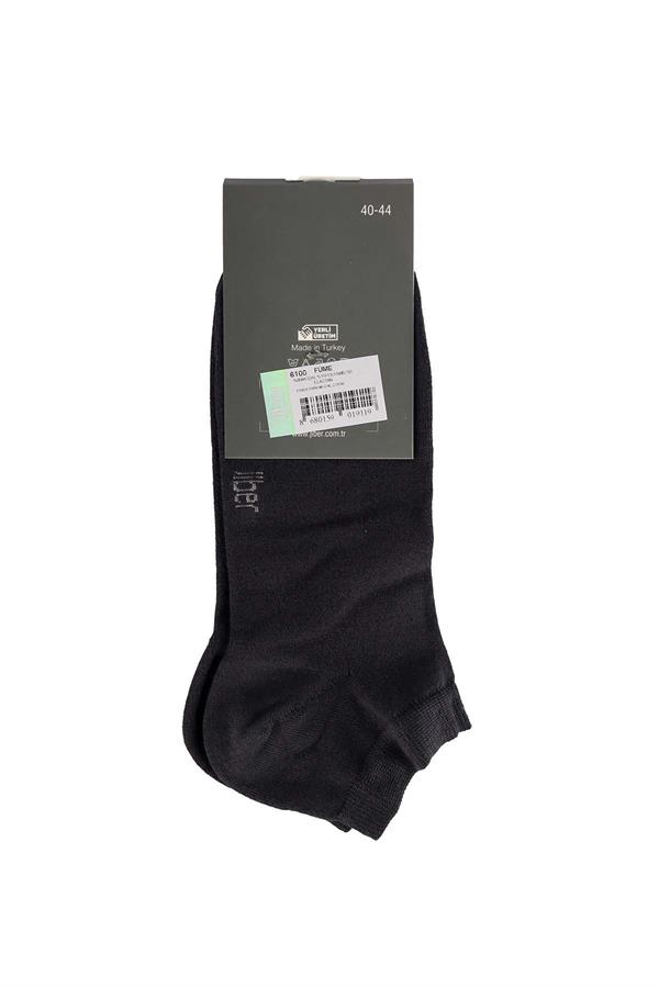 Erkek 12li Modal Patik Çorap 6100 Füme  JBR6100.0012