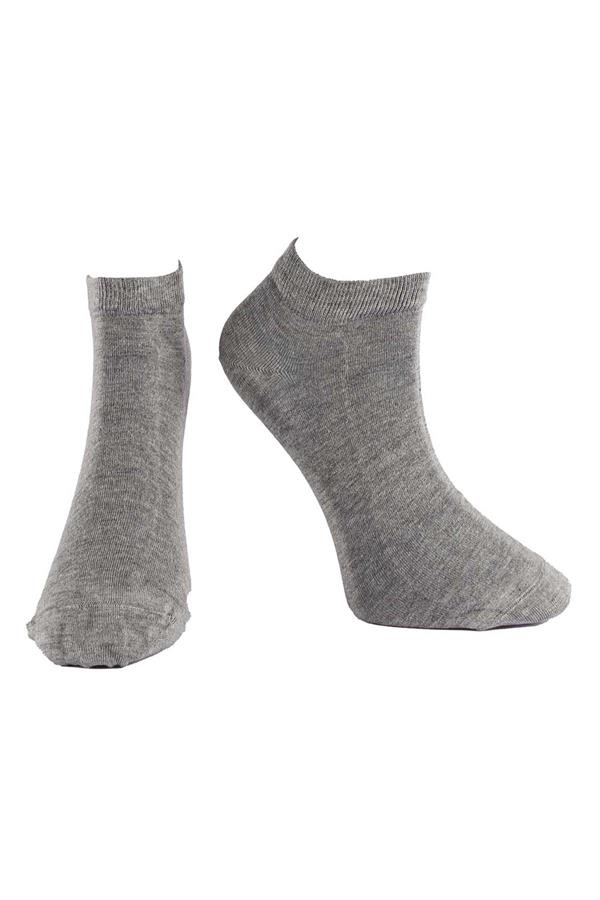 Erkek 12li Bambu Patik Çorap 6750 GRİMELANJ  JBR6750.0012