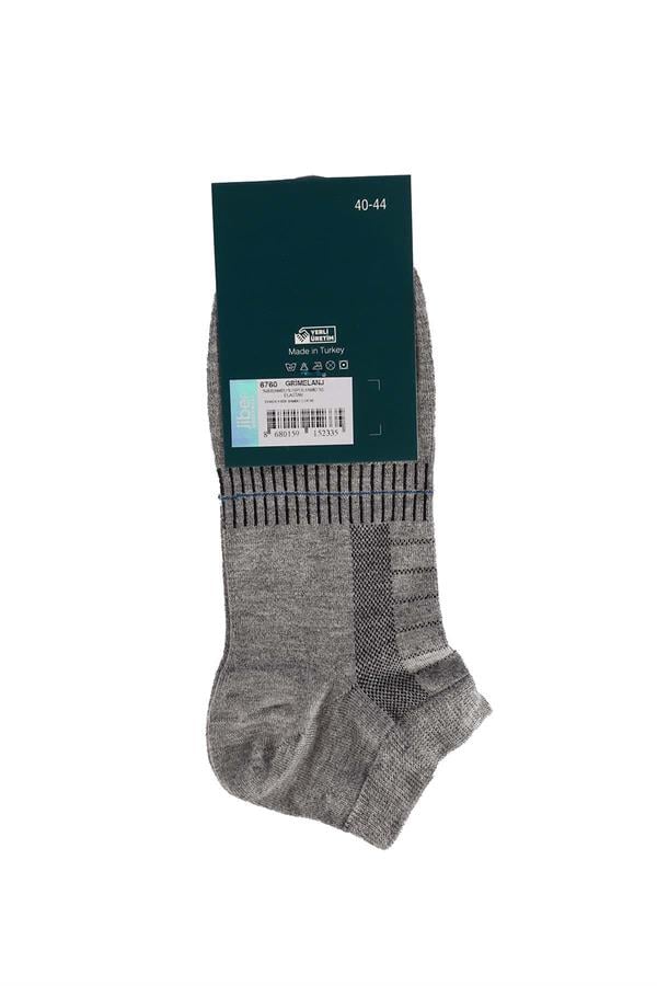 Erkek 12li Bambu Patik Çorap 6760 GRİMELANJ  JBR6760.0000012