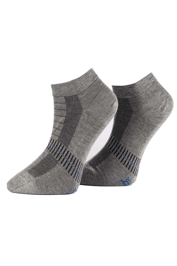 Erkek 12li Bambu Patik Çorap 6760 GRİMELANJ  JBR6760.0000012