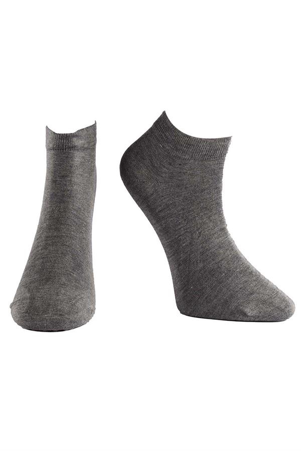 Erkek 12li Modal Patik Çorap 6100 GRİMELANJ  JBR6100.0012