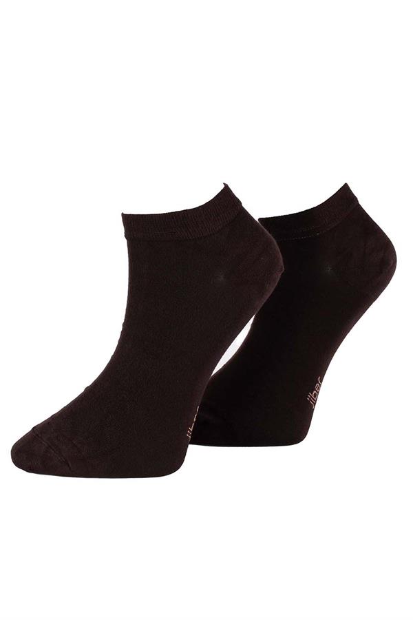 Erkek 12li Bambu Patik Çorap 6750 Kahverengi  JBR6750.0012