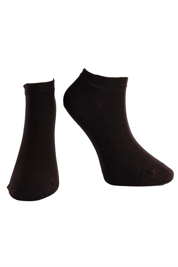 Erkek 12li Modal Patik Çorap 6100 Kahverengi  JBR6100.0012