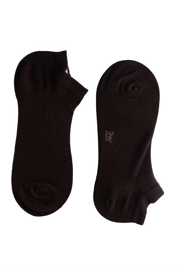 Erkek 12li Modal Patik Çorap 6100 Kahverengi  JBR6100.0012