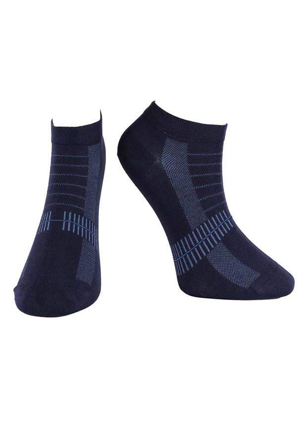 Erkek 12li Bambu Patik Çorap 6760 Lacivert  JBR6760.0000012