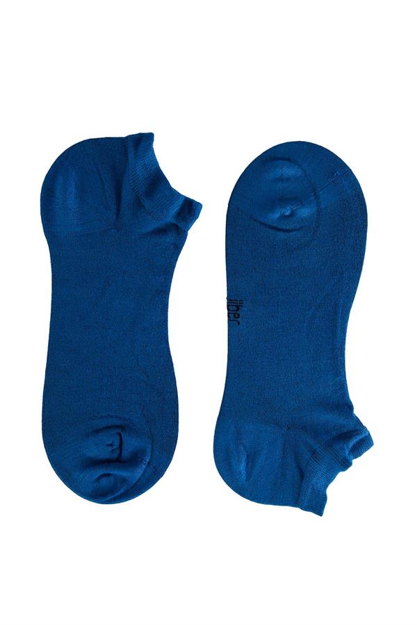 Erkek 12li Bambu Patik Çorap 6750 Saks Mavisi  JBR6750.0012