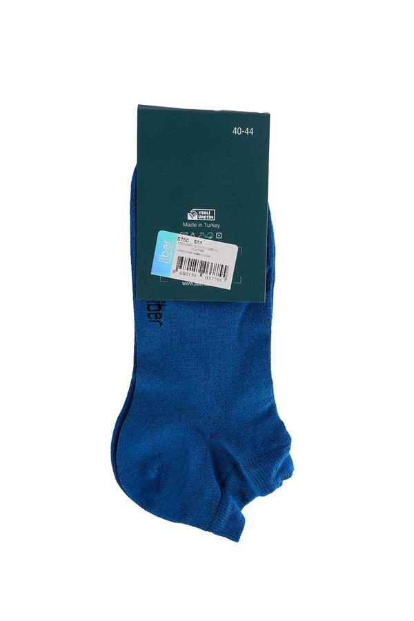 Erkek 12li Bambu Patik Çorap 6750 Saks Mavisi  JBR6750.0012