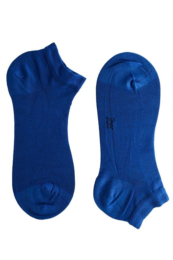 Erkek 12li Modal Patik Çorap 6100 Saks Mavisi  JBR6100.0012