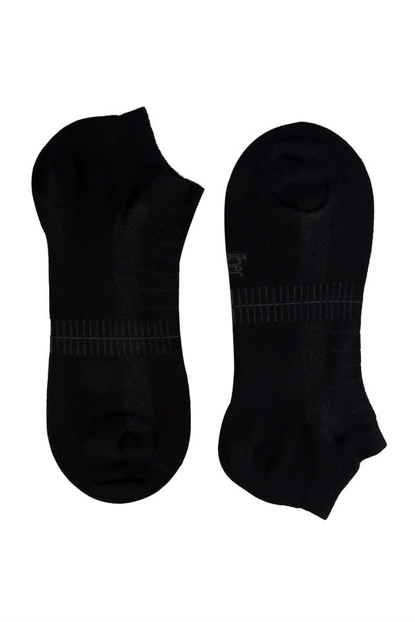 Erkek 12li Bambu Patik Çorap 6760 SİYAH  JBR6760.0000012