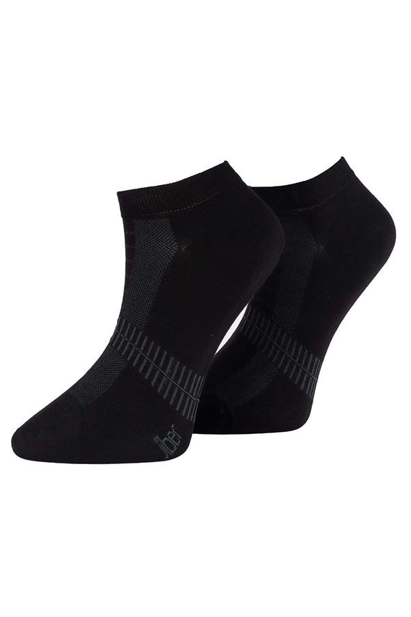 Erkek 12li Bambu Patik Çorap 6760 SİYAH  JBR6760.0000012