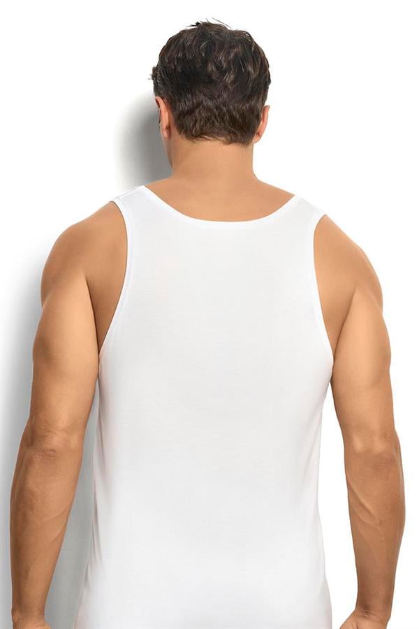 Erkek 2li Mikromodal Atlet 242 Beyaz  JBR242.0000001