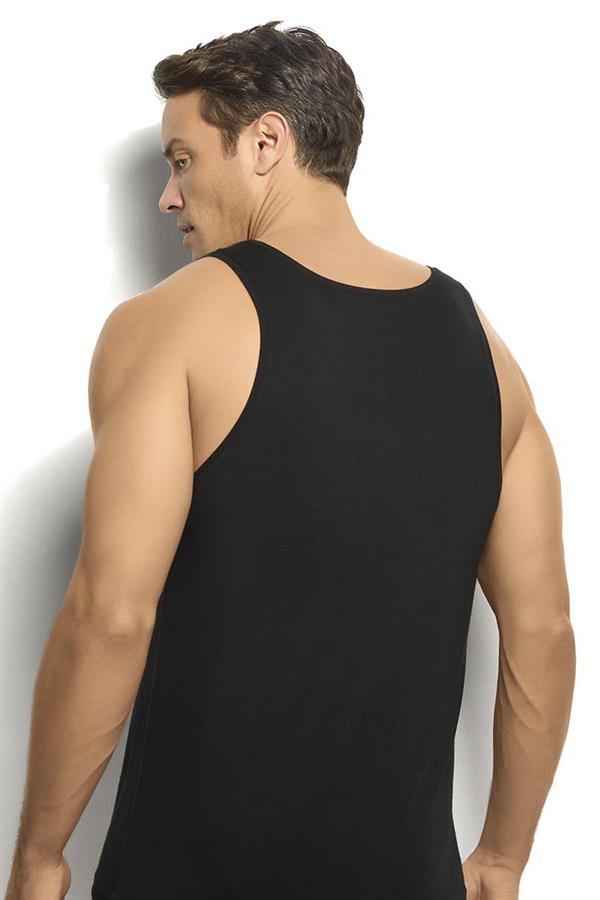 Erkek 2li Mikromodal Atlet 242 Siyah  JBR242.0000001