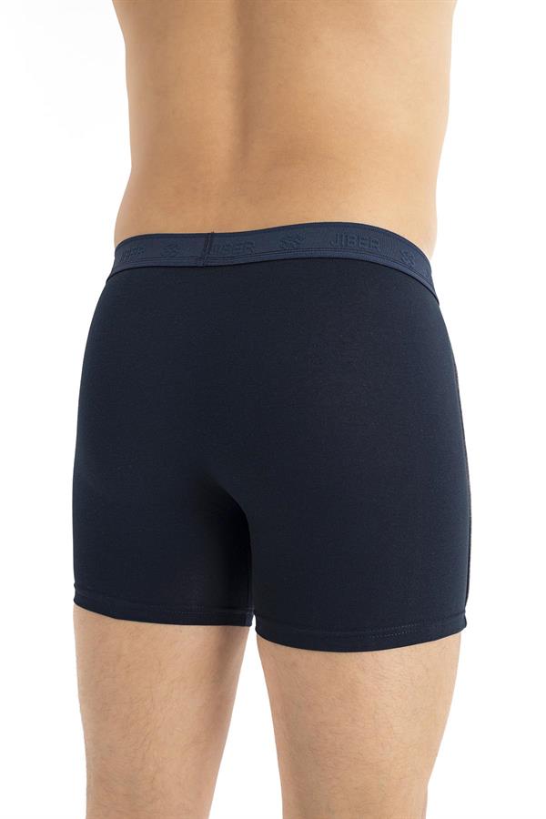 Erkek 3lü Ara Biyeli Pamuklu Modal Boxer 288 Lacivert  JBR288.0000001
