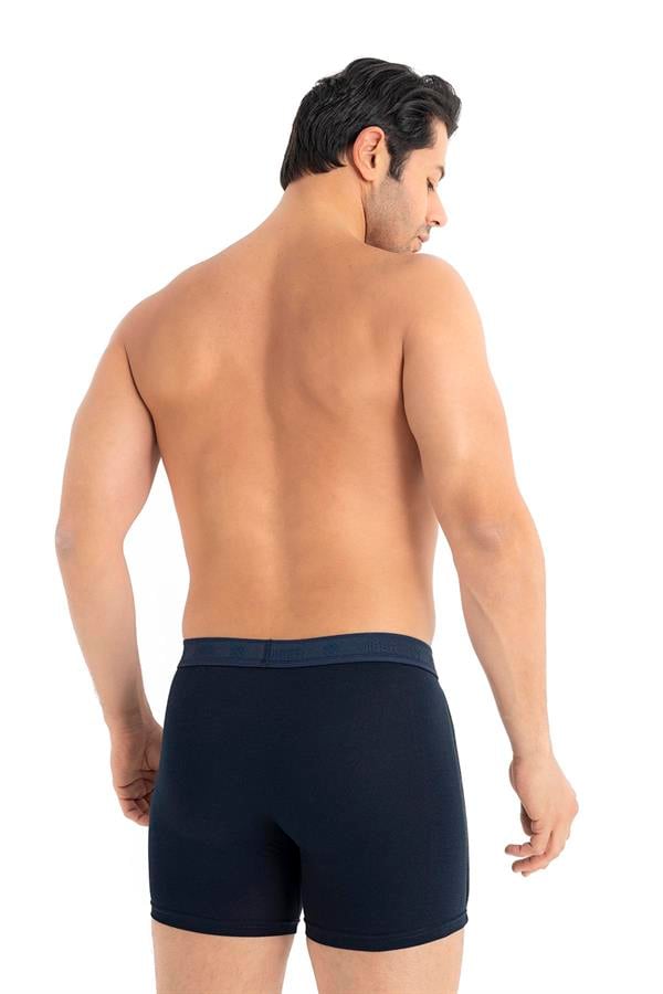 Erkek 3lü Ara Biyeli Pamuklu Modal Boxer 288 Lacivert  JBR288.0000001