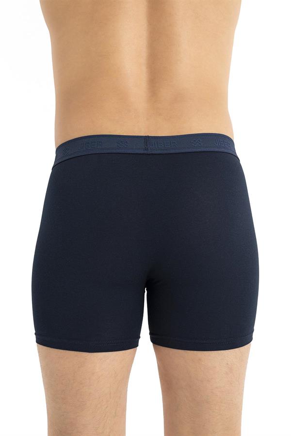 Erkek 3lü Ara Biyeli Pamuklu Modal Boxer 288 Lacivert  JBR288.0000001