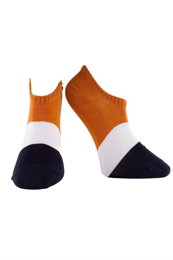Erkek 3lü Sneaker Çorap Karışık Renkler 7707