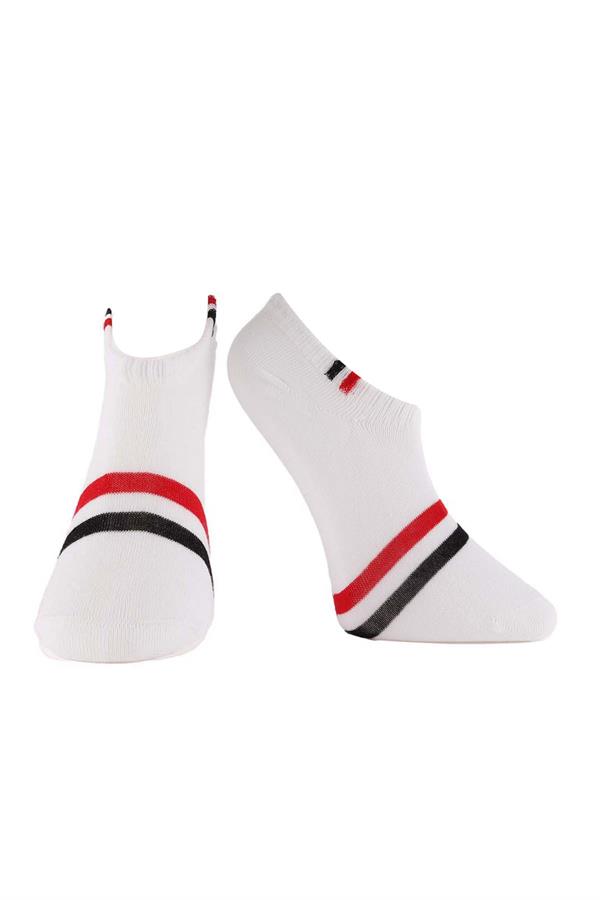 Erkek 4lü Sneaker Çorap Karışık Renkler 7704